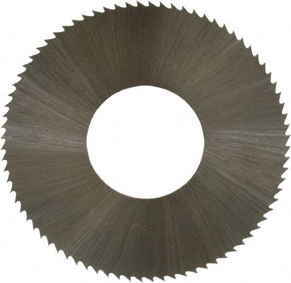 Controx - 1-1/4" Diam x 0.0156" Blade Thickness x 1/2" Arbor Hole Diam, 80 Tooth Slitting and Slotting Saw - Arbor Connection, Right Hand, Uncoated, High Speed Steel, Concave Ground - Industrial Tool & Supply