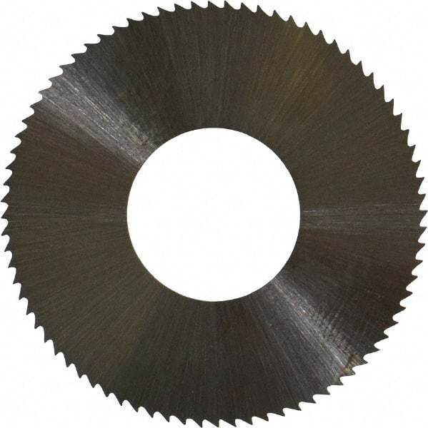 Controx - 1-1/4" Diam x 0.02" Blade Thickness x 1/2" Arbor Hole Diam, 80 Tooth Slitting and Slotting Saw - Arbor Connection, Right Hand, Uncoated, High Speed Steel, Concave Ground - Industrial Tool & Supply