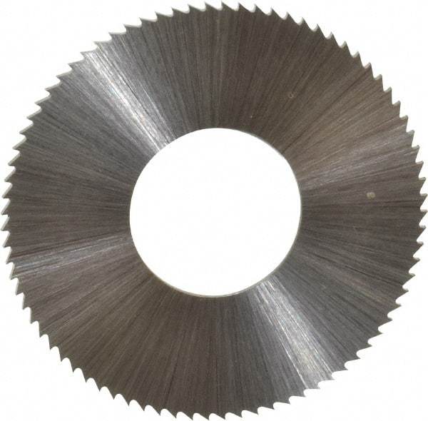 Controx - 1-1/4" Diam x 0.0313" Blade Thickness x 1/2" Arbor Hole Diam, 80 Tooth Slitting & Slotting Saw - Arbor Connection, Right Hand, Uncoated, M2 High Speed Steel, Concave Ground - Industrial Tool & Supply