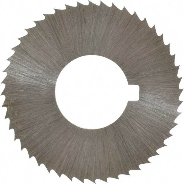 Controx - 1-1/4" Diam x 0.04" Blade Thickness x 1/2" Arbor Hole Diam, 48 Tooth Slitting and Slotting Saw - Arbor Connection, Right Hand, Uncoated, Cobalt, Concave Ground, Contains Keyway - Industrial Tool & Supply