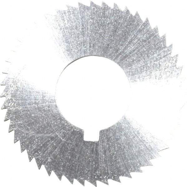 Controx - 1-1/4" Diam x 1/16" Blade Thickness x 1/2" Arbor Hole Diam, 48 Tooth Slitting and Slotting Saw - Arbor Connection, Right Hand, Uncoated, Cobalt, Concave Ground, Contains Keyway - Industrial Tool & Supply