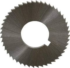 Controx - 1-1/4" Diam x 0.0781" Blade Thickness x 1/2" Arbor Hole Diam, 48 Tooth Slitting and Slotting Saw - Arbor Connection, Right Hand, Uncoated, Cobalt, Concave Ground, Contains Keyway - Industrial Tool & Supply