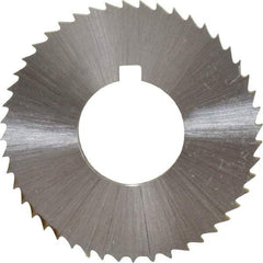 Controx - 1-1/4" Diam x 0.0938" Blade Thickness x 1/2" Arbor Hole Diam, 48 Tooth Slitting and Slotting Saw - Arbor Connection, Right Hand, Uncoated, Cobalt, Concave Ground, Contains Keyway - Industrial Tool & Supply