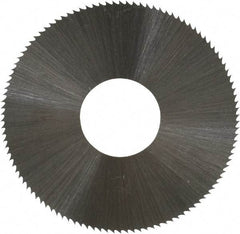 Controx - 1-1/2" Diam x 0.012" Blade Thickness x 1/2" Arbor Hole Diam, 110 Tooth Slitting and Slotting Saw - Arbor Connection, Right Hand, Uncoated, High Speed Steel, Concave Ground - Industrial Tool & Supply