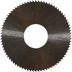 Controx - 1-1/2" Diam x 0.014" Blade Thickness x 1/2" Arbor Hole Diam, 80 Tooth Slitting and Slotting Saw - Arbor Connection, Right Hand, Uncoated, High Speed Steel, Concave Ground - Industrial Tool & Supply