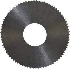 Controx - 1-1/2" Diam x 0.0156" Blade Thickness x 1/2" Arbor Hole Diam, 80 Tooth Slitting and Slotting Saw - Arbor Connection, Right Hand, Uncoated, High Speed Steel, Concave Ground - Industrial Tool & Supply