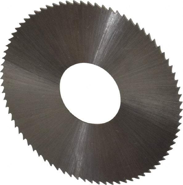 Controx - 1-1/2" Diam x 0.018" Blade Thickness x 1/2" Arbor Hole Diam, 80 Tooth Slitting and Slotting Saw - Arbor Connection, Right Hand, Uncoated, High Speed Steel, Concave Ground - Industrial Tool & Supply