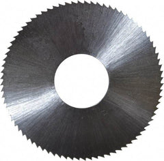 Controx - 1-1/2" Diam x 0.02" Blade Thickness x 1/2" Arbor Hole Diam, 80 Tooth Slitting and Slotting Saw - Arbor Connection, Right Hand, Uncoated, High Speed Steel, Concave Ground - Industrial Tool & Supply