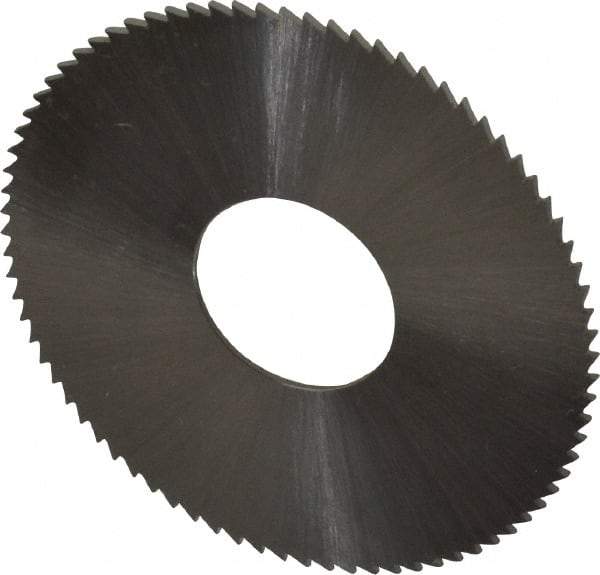 Controx - 1-1/2" Diam x 0.025" Blade Thickness x 1/2" Arbor Hole Diam, 80 Tooth Slitting & Slotting Saw - Arbor Connection, Right Hand, Uncoated, M2 High Speed Steel, Concave Ground - Industrial Tool & Supply