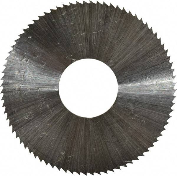 Controx - 1-1/2" Diam x 0.0313" Blade Thickness x 1/2" Arbor Hole Diam, 80 Tooth Slitting & Slotting Saw - Arbor Connection, Right Hand, Uncoated, M2 High Speed Steel, Concave Ground - Industrial Tool & Supply