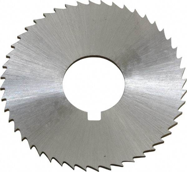 Controx - 1-1/2" Diam x 0.0469" Blade Thickness x 1/2" Arbor Hole Diam, 48 Tooth Slitting and Slotting Saw - Arbor Connection, Right Hand, Uncoated, Cobalt, Concave Ground, Contains Keyway - Industrial Tool & Supply