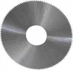 Controx - 1-3/4" Diam x 0.01" Blade Thickness x 1/2" Arbor Hole Diam, 120 Tooth Slitting and Slotting Saw - Arbor Connection, Right Hand, Uncoated, High Speed Steel, Concave Ground - Industrial Tool & Supply