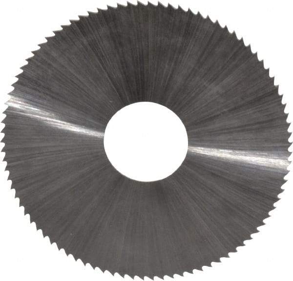 Controx - 1-3/4" Diam x 0.02" Blade Thickness x 1/2" Arbor Hole Diam, 90 Tooth Slitting and Slotting Saw - Arbor Connection, Right Hand, Uncoated, High Speed Steel, Concave Ground - Industrial Tool & Supply