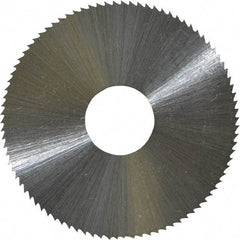 Controx - 1-3/4" Diam x 0.0313" Blade Thickness x 1/2" Arbor Hole Diam, 90 Tooth Slitting & Slotting Saw - Arbor Connection, Right Hand, Uncoated, M2 High Speed Steel, Concave Ground - Industrial Tool & Supply