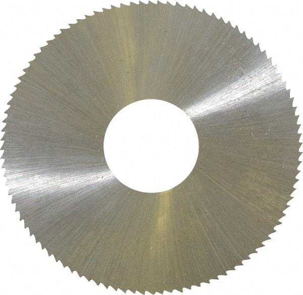 Controx - 2" Diam x 0.025" Blade Thickness x 5/8" Arbor Hole Diam, 100 Tooth Slitting & Slotting Saw - Arbor Connection, Right Hand, Uncoated, M2 High Speed Steel, Concave Ground - Industrial Tool & Supply