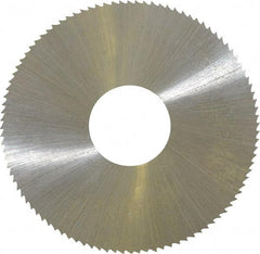 Controx - 2" Diam x 0.025" Blade Thickness x 5/8" Arbor Hole Diam, 100 Tooth Slitting & Slotting Saw - Arbor Connection, Right Hand, Uncoated, M2 High Speed Steel, Concave Ground - Industrial Tool & Supply