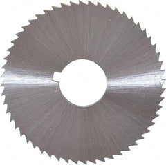 Controx - 2" Diam x 0.04" Blade Thickness x 5/8" Arbor Hole Diam, 100 Tooth Slitting and Slotting Saw - Arbor Connection, Right Hand, Uncoated, Cobalt, Concave Ground, Contains Keyway - Industrial Tool & Supply