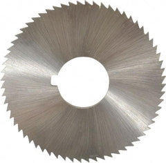 Controx - 2" Diam x 1/16" Blade Thickness x 5/8" Arbor Hole Diam, 64 Tooth Slitting and Slotting Saw - Arbor Connection, Right Hand, Uncoated, Cobalt, Concave Ground, Contains Keyway - Industrial Tool & Supply