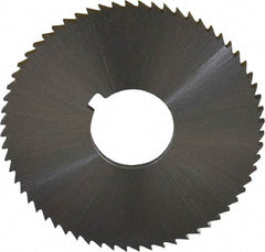 Controx - 2" Diam x 0.0938" Blade Thickness x 5/8" Arbor Hole Diam, 64 Tooth Slitting and Slotting Saw - Arbor Connection, Right Hand, Uncoated, Cobalt, Concave Ground, Contains Keyway - Industrial Tool & Supply