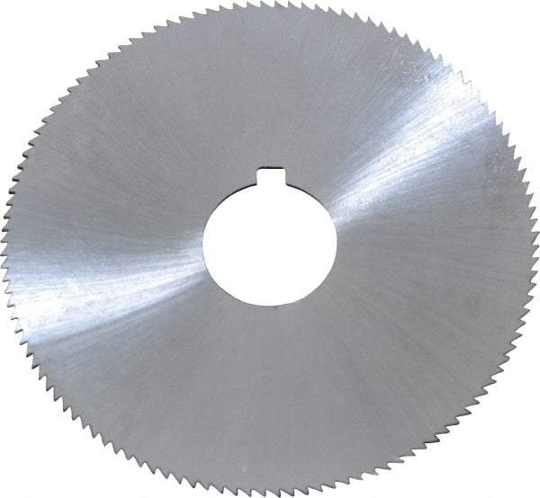 Controx - 2-1/2" Diam x 0.04" Blade Thickness x 5/8" Arbor Hole Diam, 120 Tooth Slitting and Slotting Saw - Arbor Connection, Right Hand, Uncoated, Cobalt, Concave Ground, Contains Keyway - Industrial Tool & Supply