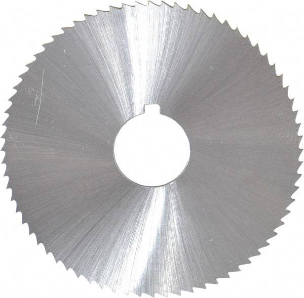 Controx - 2-1/2" Diam x 1/16" Blade Thickness x 5/8" Arbor Hole Diam, 72 Tooth Slitting and Slotting Saw - Arbor Connection, Right Hand, Uncoated, Cobalt, Concave Ground, Contains Keyway - Industrial Tool & Supply