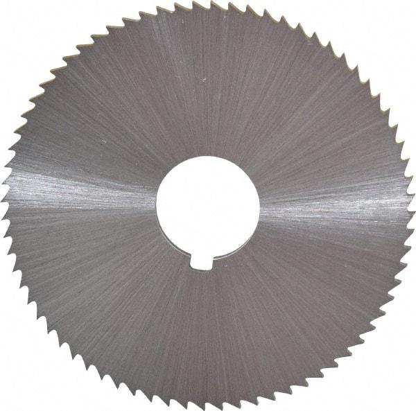 Controx - 2-1/2" Diam x 0.0938" Blade Thickness x 5/8" Arbor Hole Diam, 72 Tooth Slitting and Slotting Saw - Arbor Connection, Right Hand, Uncoated, Cobalt, Concave Ground, Contains Keyway - Industrial Tool & Supply