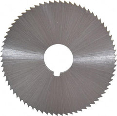 Controx - 2-1/2" Diam x 0.0938" Blade Thickness x 5/8" Arbor Hole Diam, 72 Tooth Slitting and Slotting Saw - Arbor Connection, Right Hand, Uncoated, Cobalt, Concave Ground, Contains Keyway - Industrial Tool & Supply
