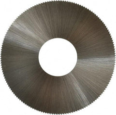 Controx - 3" Diam x 0.014" Blade Thickness x 1" Arbor Hole Diam, 160 Tooth Slitting and Slotting Saw - Arbor Connection, Right Hand, Uncoated, High Speed Steel, Concave Ground - Industrial Tool & Supply