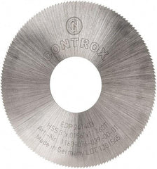 Controx - 3" Diam x 0.0156" Blade Thickness x 1" Arbor Hole Diam, 160 Tooth Slitting and Slotting Saw - Arbor Connection, Right Hand, Uncoated, High Speed Steel, Concave Ground - Industrial Tool & Supply
