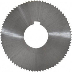 Controx - 3" Diam x 0.0781" Blade Thickness x 1" Arbor Hole Diam, 80 Tooth Slitting and Slotting Saw - Arbor Connection, Right Hand, Uncoated, Cobalt, Concave Ground, Contains Keyway - Industrial Tool & Supply
