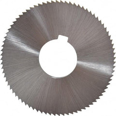 Controx - 3" Diam x 1/8" Blade Thickness x 1" Arbor Hole Diam, 80 Tooth Slitting and Slotting Saw - Arbor Connection, Right Hand, Uncoated, Cobalt, Concave Ground, Contains Keyway - Industrial Tool & Supply