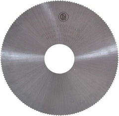 Controx - 4" Diam x 0.025" Blade Thickness x 1" Arbor Hole Diam, 160 Tooth Slitting and Slotting Saw - Arbor Connection, Right Hand, Uncoated, Cobalt, Concave Ground - Industrial Tool & Supply