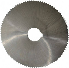 Controx - 5" Diam x 1/8" Blade Thickness x 1" Arbor Hole Diam, 100 Tooth Slitting and Slotting Saw - Arbor Connection, Right Hand, Uncoated, Cobalt, Concave Ground, Contains Keyway - Industrial Tool & Supply