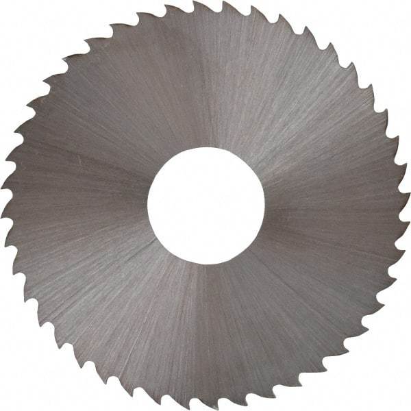 Controx - 1-3/4" Diam x 0.02" Blade Thickness x 1/2" Arbor Hole Diam, 44 Tooth Slitting and Slotting Saw - Arbor Connection, Right Hand, Uncoated, High Speed Steel, 15° Rake, Concave Ground - Industrial Tool & Supply