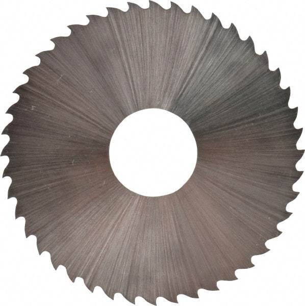 Controx - 1-3/4" Diam x 0.0313" Blade Thickness x 1/2" Arbor Hole Diam, 44 Tooth Slitting & Slotting Saw - Arbor Connection, Right Hand, Uncoated, M2 High Speed Steel, 15° Rake, Concave Ground - Industrial Tool & Supply