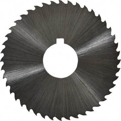 Controx - 1-3/4" Diam x 0.04" Blade Thickness x 1/2" Arbor Hole Diam, 44 Tooth Slitting and Slotting Saw - Arbor Connection, Right Hand, Uncoated, Cobalt, 15° Rake, Concave Ground, Contains Keyway - Industrial Tool & Supply