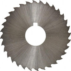 Controx - 1-3/4" Diam x 1/16" Blade Thickness x 1/2" Arbor Hole Diam, 32 Tooth Slitting and Slotting Saw - Arbor Connection, Right Hand, Uncoated, Cobalt, 15° Rake, Concave Ground, Contains Keyway - Industrial Tool & Supply