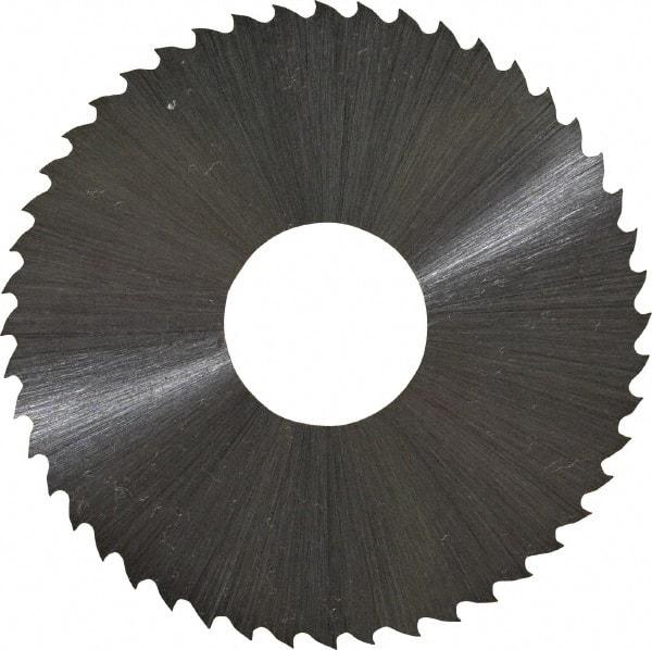 Controx - 2" Diam x 0.02" Blade Thickness x 5/8" Arbor Hole Diam, 48 Tooth Slitting and Slotting Saw - Arbor Connection, Right Hand, Uncoated, High Speed Steel, 15° Rake, Concave Ground - Industrial Tool & Supply