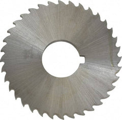 Controx - 2" Diam x 1/8" Blade Thickness x 5/8" Arbor Hole Diam, 36 Tooth Slitting and Slotting Saw - Arbor Connection, Right Hand, Uncoated, Cobalt, 15° Rake, Concave Ground, Contains Keyway - Industrial Tool & Supply