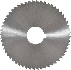 Controx - 2-1/2" Diam x 0.04" Blade Thickness x 5/8" Arbor Hole Diam, 56 Tooth Slitting and Slotting Saw - Arbor Connection, Right Hand, Uncoated, Cobalt, 15° Rake, Concave Ground, Contains Keyway - Industrial Tool & Supply