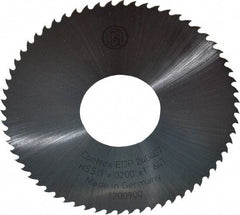 Controx - 3" Diam x 0.02" Blade Thickness x 1" Arbor Hole Diam, 64 Tooth Slitting and Slotting Saw - Arbor Connection, Right Hand, Uncoated, High Speed Steel, 15° Rake, Concave Ground - Industrial Tool & Supply