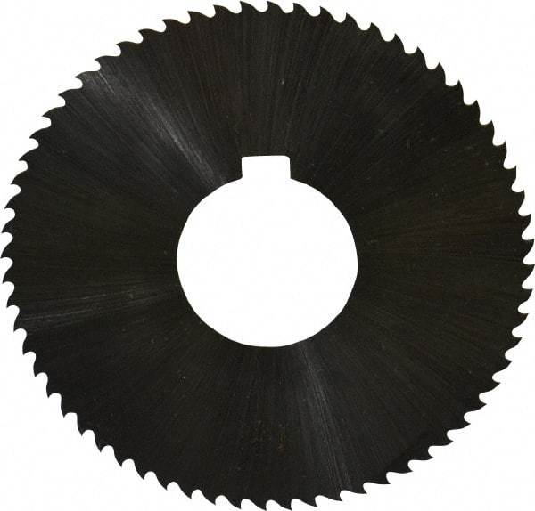 Controx - 3" Diam x 0.0313" Blade Thickness x 1" Arbor Hole Diam, 64 Tooth Slitting & Slotting Saw - Arbor Connection, Right Hand, Uncoated, M2 High Speed Steel, 15° Rake, Concave Ground - Industrial Tool & Supply