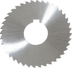 Controx - 3" Diam x 1/16" Blade Thickness x 1" Arbor Hole Diam, 40 Tooth Slitting and Slotting Saw - Arbor Connection, Right Hand, Uncoated, Cobalt, 15° Rake, Concave Ground, Contains Keyway - Industrial Tool & Supply