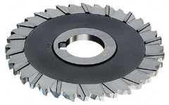 Controx - 4" Blade Diam x 1/4" Blade Thickness, 1" Hole, 36 Teeth, Cobalt Side Chip Saw - Staggered Tooth, Arbor Connection, Right Hand Cut, Uncoated, with Keyway - Industrial Tool & Supply
