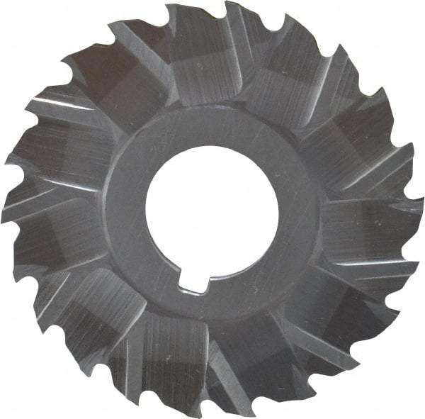 Controx - 2" Blade Diam x 1/16" Blade Thickness, 5/8" Hole, 22 Teeth, Cobalt Side Chip Saw - Staggered Tooth, Arbor Connection, Right Hand Cut, Uncoated, with Keyway - Industrial Tool & Supply