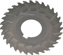 Controx - 3" Blade Diam x 1/16" Blade Thickness, 1" Hole, 32 Teeth, Cobalt Side Chip Saw - Staggered Tooth, Arbor Connection, Right Hand Cut, Uncoated, with Keyway - Industrial Tool & Supply