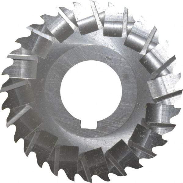 Controx - 3" Blade Diam x x 0.0781" Blade Thickness, 1" Hole, 32 Teeth, Cobalt Side Chip Saw - Staggered Tooth, Arbor Connection, Right Hand Cut, Uncoated, with Keyway - Industrial Tool & Supply