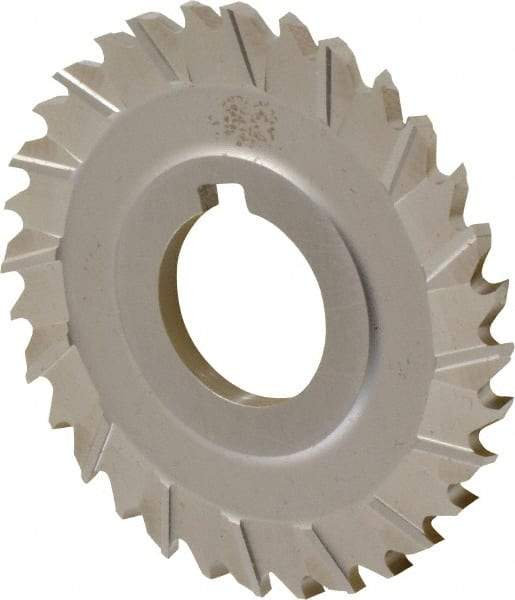 Controx - 3" Blade Diam x x 0.1563" Blade Thickness, 1" Hole, 32 Teeth, Cobalt Side Chip Saw - Staggered Tooth, Arbor Connection, Right Hand Cut, Uncoated, with Keyway - Industrial Tool & Supply