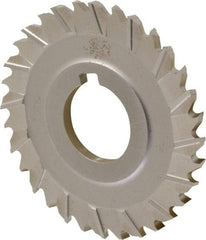 Controx - 3" Blade Diam x x 0.1563" Blade Thickness, 1" Hole, 32 Teeth, Cobalt Side Chip Saw - Staggered Tooth, Arbor Connection, Right Hand Cut, Uncoated, with Keyway - Industrial Tool & Supply