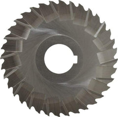 Controx - 4" Blade Diam x 1/16" Blade Thickness, 1" Hole, 36 Teeth, Cobalt Side Chip Saw - Staggered Tooth, Arbor Connection, Right Hand Cut, Uncoated, with Keyway - Industrial Tool & Supply